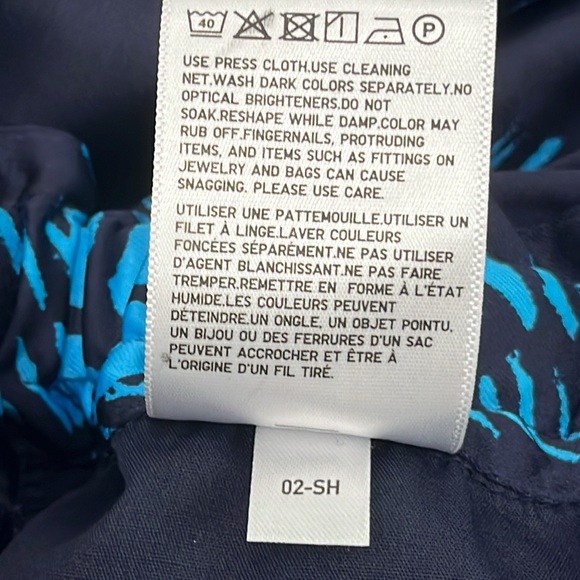 Marni X Uniqlo Drape Relaxed Wide Straight Pants Black Blue S - Picture 12 of 12